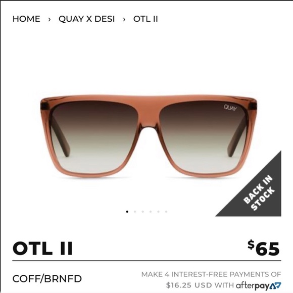 Quay Australia Accessories - (NEVER WORN) otl II quay australia